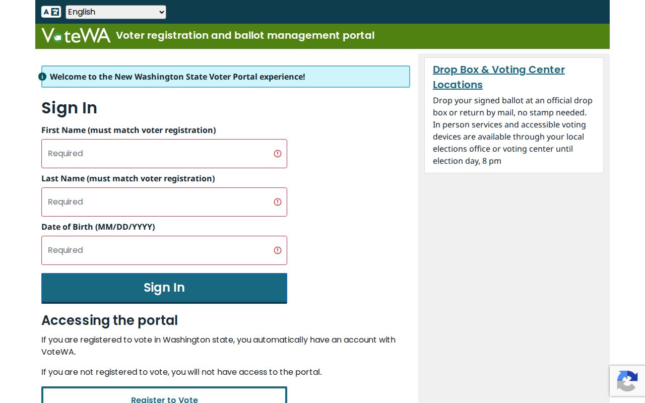 Spokane Valley people search through the VoteWA voter lookup