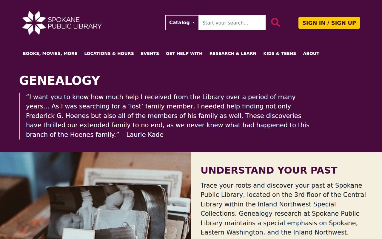 Spokane Valley people directories in the Spokane Public Library genealogy collection